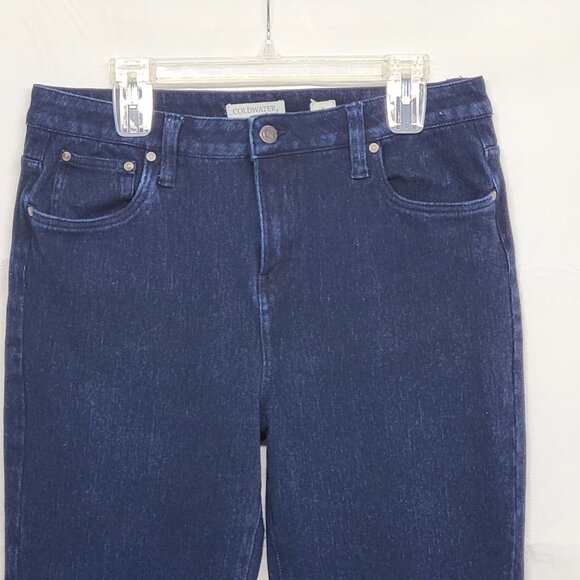 Coldwater Creek Jeans Wondersoft Knit Womens 14 High Rise Cropped Straight - Picture 2 of 16